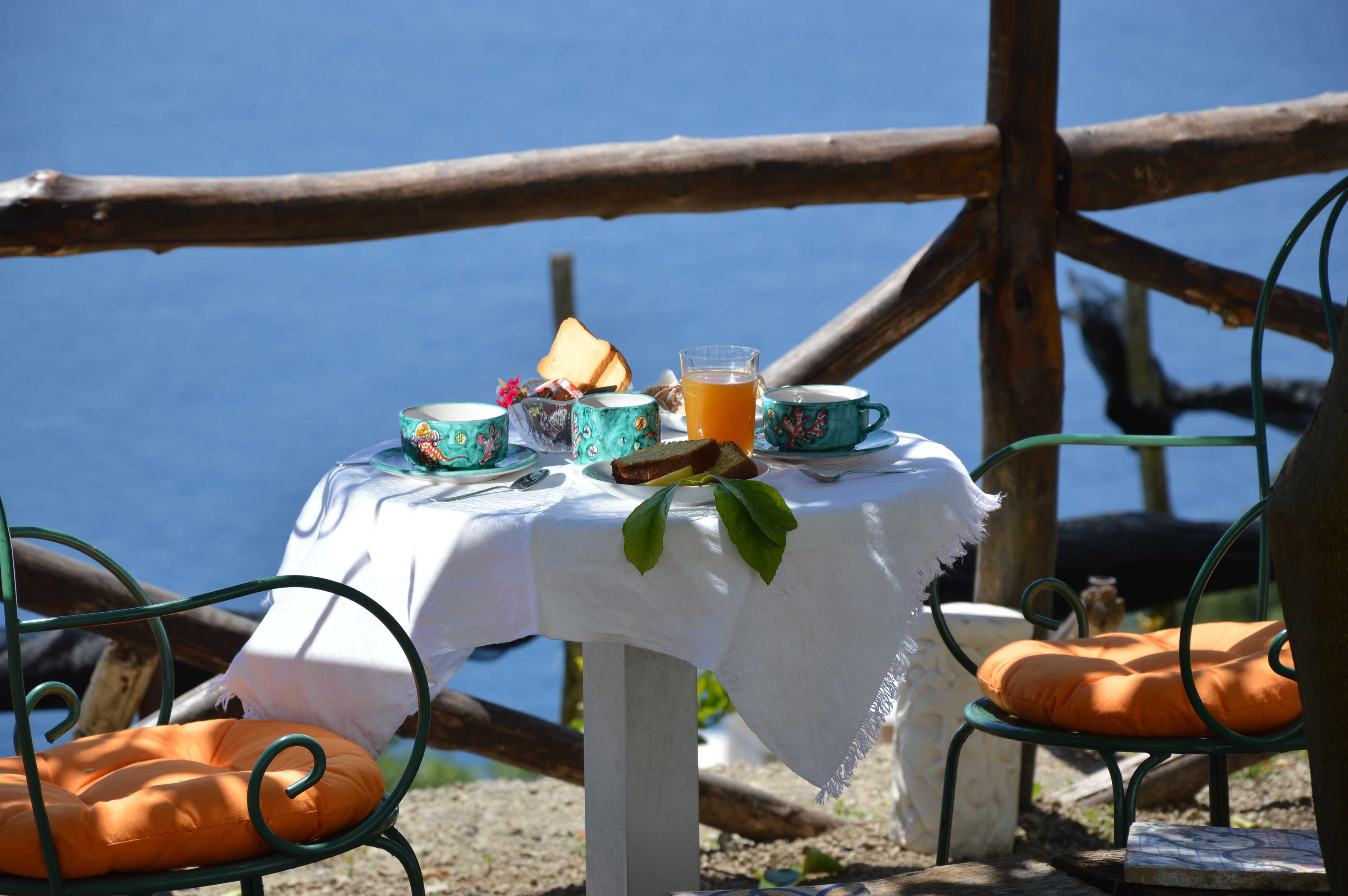 Breakfast sea view